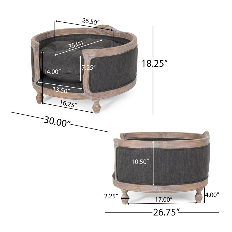 Home Loft Concepts Wilbert Upholstered Dog Sofa & Reviews Wayfair